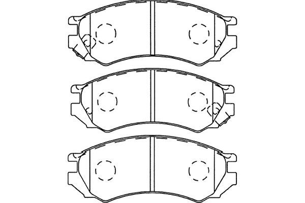 KAVO PARTS Комплект тормозных колодок, дисковый тормоз BP-6564